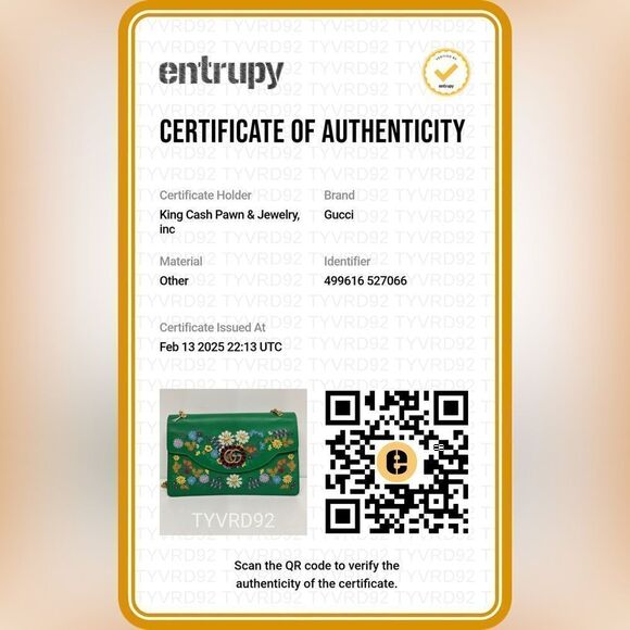 Gucci Linea Ricami Shoulder Bag Embroidered Leather Green Cat - Picture 2 of 13